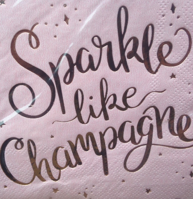 sign sparkle like champagne